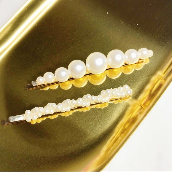 Retro Pearl Beaded Hair Pins - Picture 3 of 6